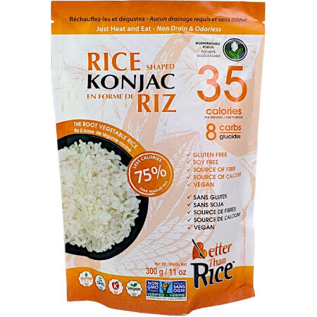 Non Drain Rice Shaped Konjac